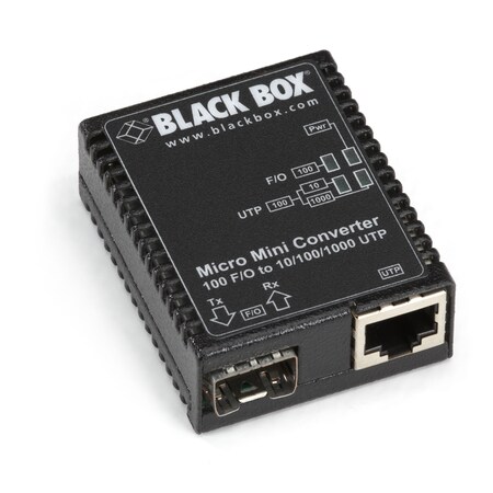 Black Box 10/100Bt 100Bfx Sfp Media Converter Us P LMC400A